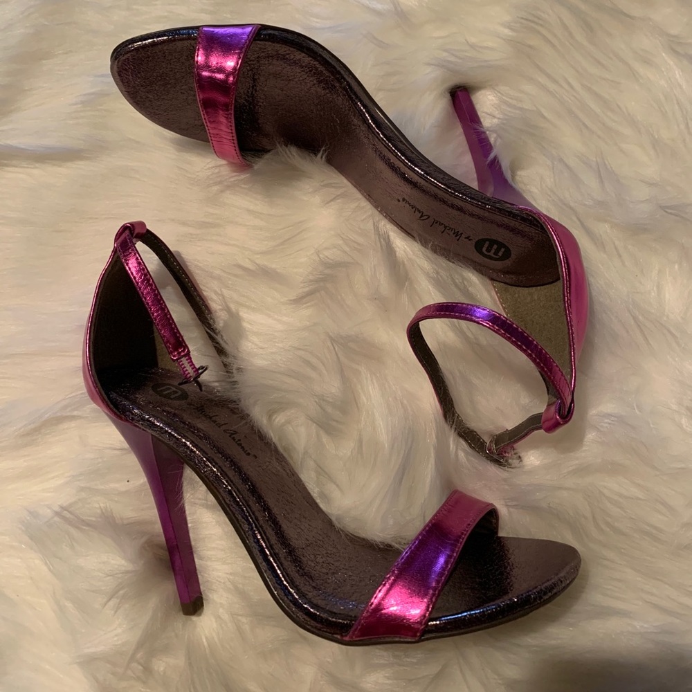 Metallic heels